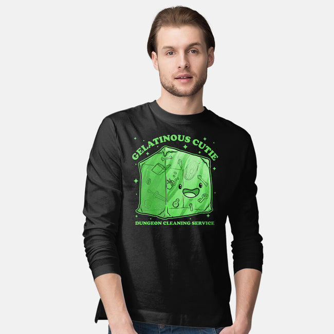 Gelatinous Cute Dungeon Monster-Mens-Long Sleeved-Tee-Studio Mootant