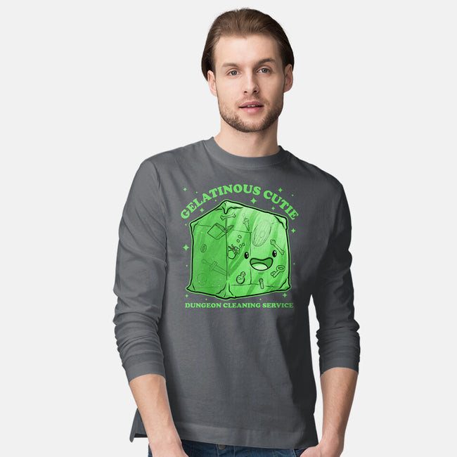 Gelatinous Cute Dungeon Monster-Mens-Long Sleeved-Tee-Studio Mootant