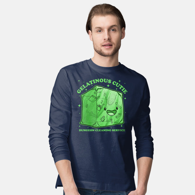 Gelatinous Cute Dungeon Monster-Mens-Long Sleeved-Tee-Studio Mootant