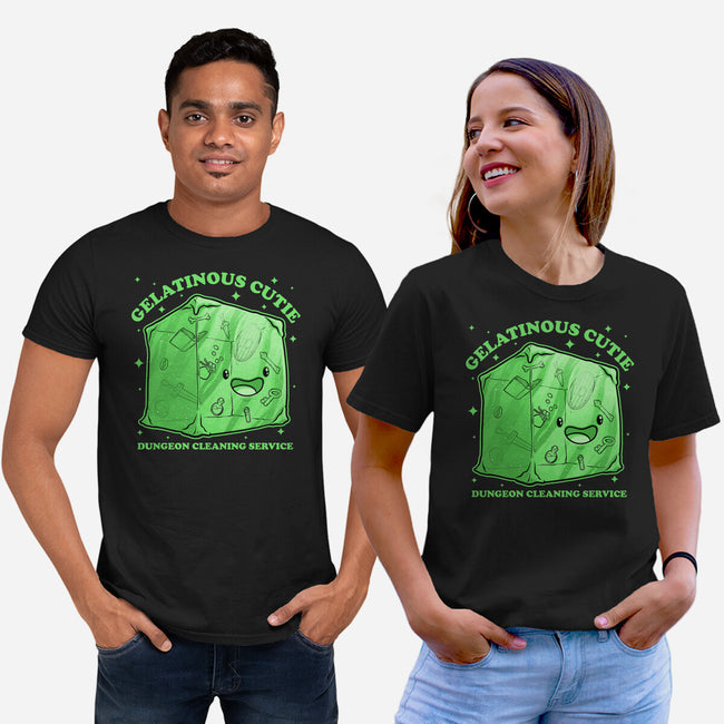 Gelatinous Cute Dungeon Monster-Unisex-Basic-Tee-Studio Mootant