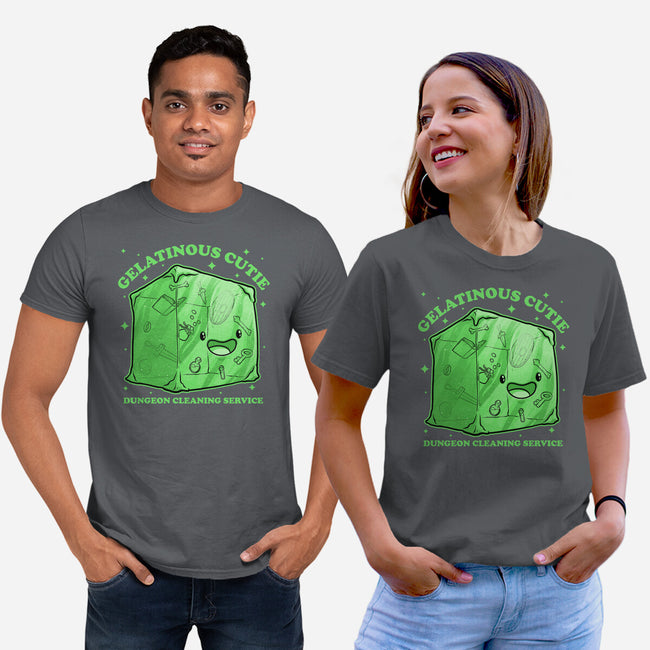 Gelatinous Cute Dungeon Monster-Unisex-Basic-Tee-Studio Mootant