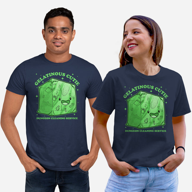 Gelatinous Cute Dungeon Monster-Unisex-Basic-Tee-Studio Mootant