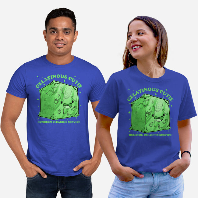 Gelatinous Cute Dungeon Monster-Unisex-Basic-Tee-Studio Mootant