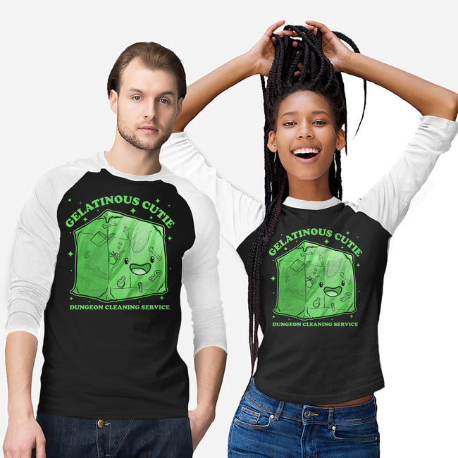 Gelatinous Cute Dungeon Monster-Unisex-Baseball-Tee-Studio Mootant