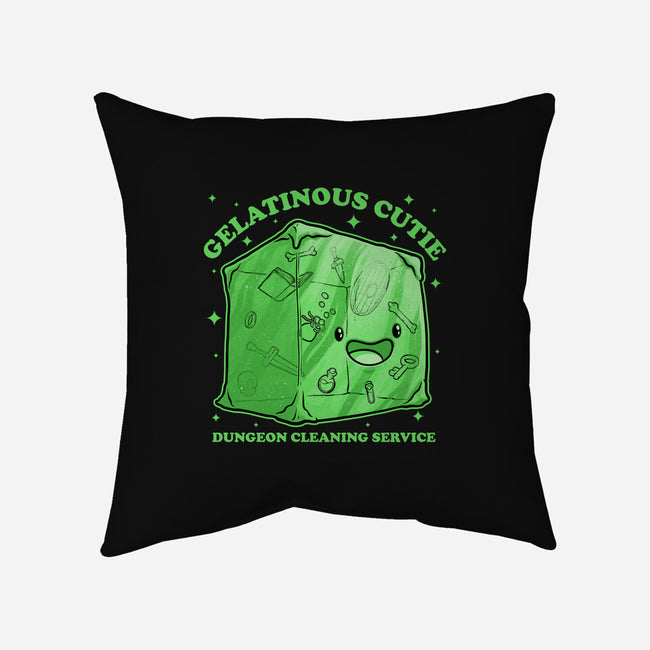 Gelatinous Cute Dungeon Monster-None-Removable Cover w Insert-Throw Pillow-Studio Mootant