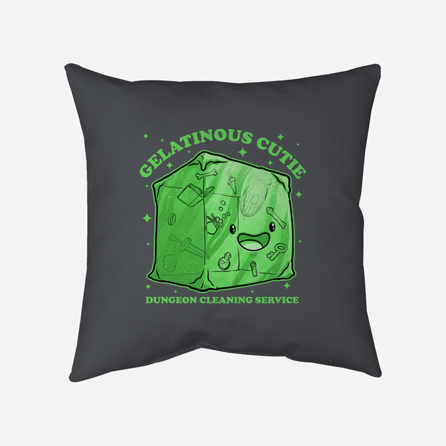 Gelatinous Cute Dungeon Monster-None-Removable Cover w Insert-Throw Pillow-Studio Mootant