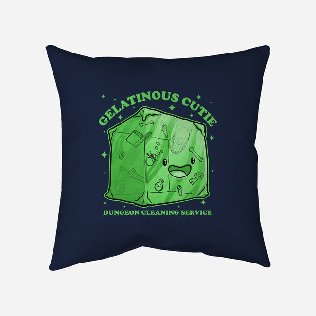 Gelatinous Cute Dungeon Monster-None-Removable Cover w Insert-Throw Pillow-Studio Mootant