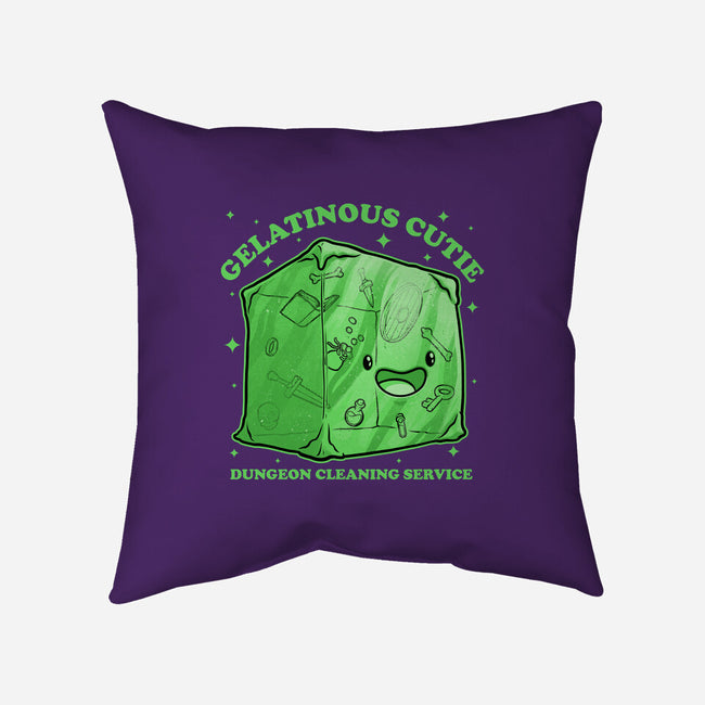 Gelatinous Cute Dungeon Monster-None-Removable Cover w Insert-Throw Pillow-Studio Mootant