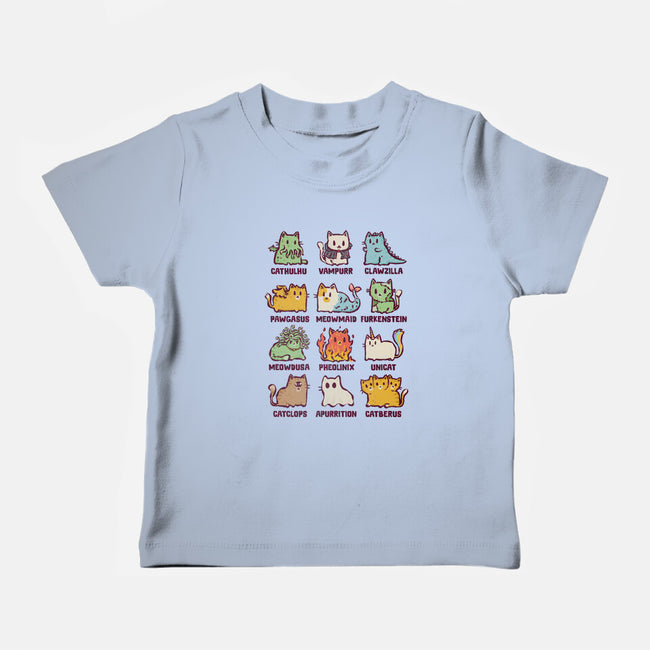 Meowthological Creatures-Baby-Basic-Tee-kg07