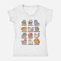 Meowthological Creatures-Womens-V-Neck-Tee-kg07
