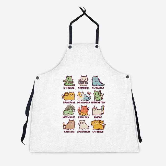 Meowthological Creatures-Unisex-Kitchen-Apron-kg07