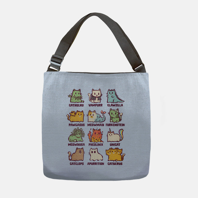 Meowthological Creatures-None-Adjustable Tote-Bag-kg07