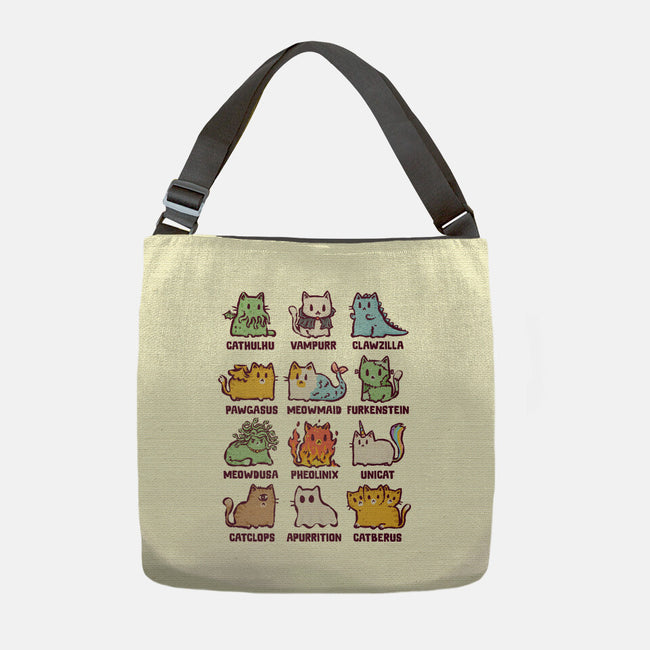 Meowthological Creatures-None-Adjustable Tote-Bag-kg07