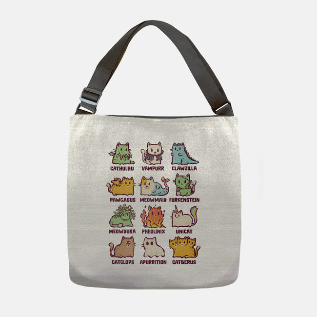 Meowthological Creatures-None-Adjustable Tote-Bag-kg07