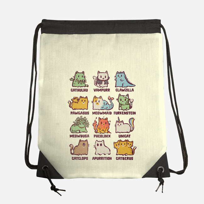 Meowthological Creatures-None-Drawstring-Bag-kg07