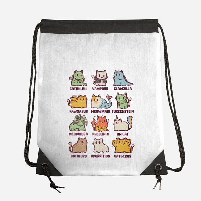 Meowthological Creatures-None-Drawstring-Bag-kg07