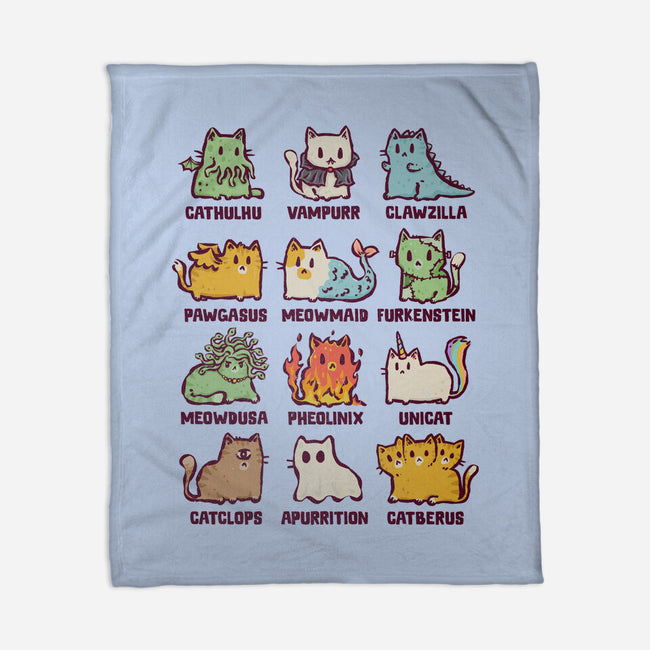 Meowthological Creatures-None-Fleece-Blanket-kg07