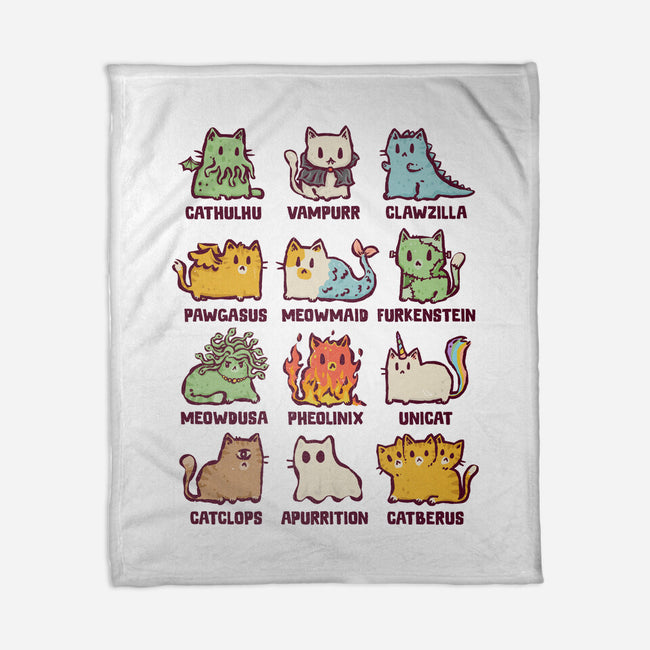Meowthological Creatures-None-Fleece-Blanket-kg07