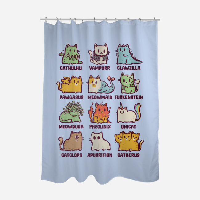 Meowthological Creatures-None-Polyester-Shower Curtain-kg07
