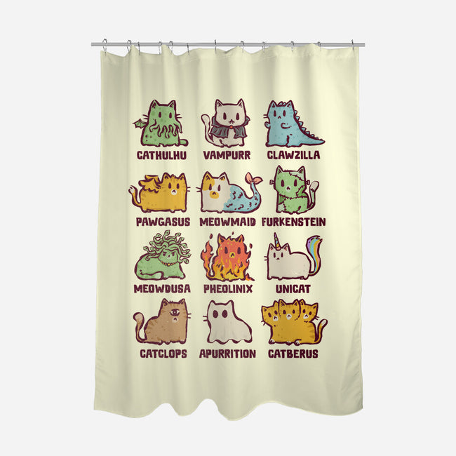 Meowthological Creatures-None-Polyester-Shower Curtain-kg07