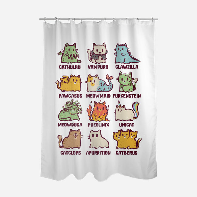 Meowthological Creatures-None-Polyester-Shower Curtain-kg07