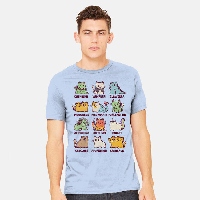 Meowthological Creatures-Mens-Heavyweight-Tee-kg07