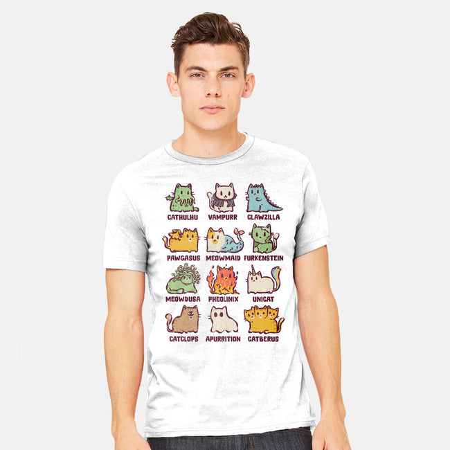 Meowthological Creatures-Mens-Heavyweight-Tee-kg07