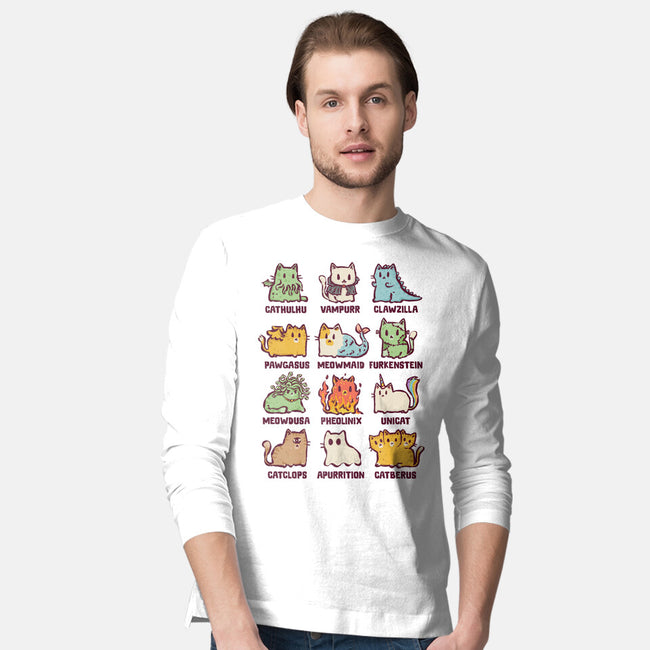 Meowthological Creatures-Mens-Long Sleeved-Tee-kg07