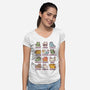 Meowthological Creatures-Womens-V-Neck-Tee-kg07