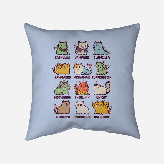 Meowthological Creatures-None-Removable Cover w Insert-Throw Pillow-kg07