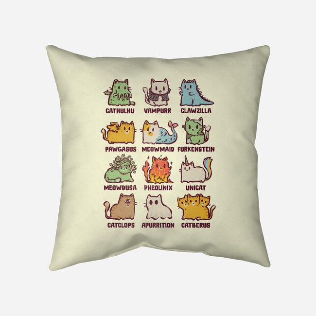 Meowthological Creatures-None-Removable Cover w Insert-Throw Pillow-kg07