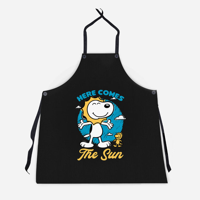 Beagle Summer Music-Unisex-Kitchen-Apron-Studio Mootant