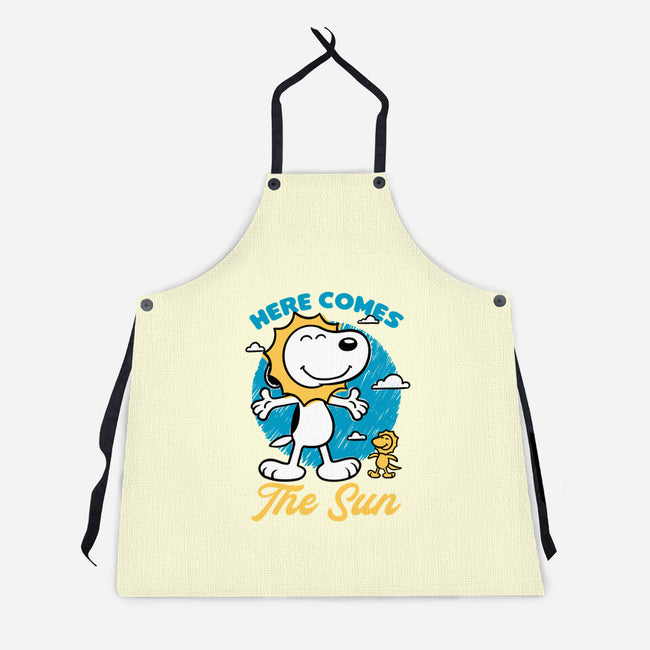 Beagle Summer Music-Unisex-Kitchen-Apron-Studio Mootant