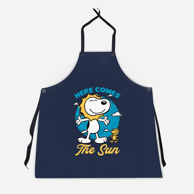 Beagle Summer Music-Unisex-Kitchen-Apron-Studio Mootant