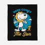 Beagle Summer Music-None-Fleece-Blanket-Studio Mootant
