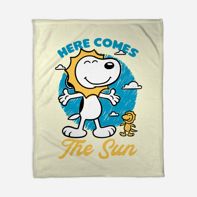 Beagle Summer Music-None-Fleece-Blanket-Studio Mootant