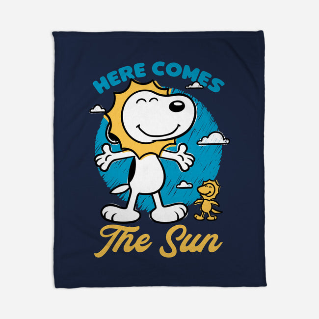 Beagle Summer Music-None-Fleece-Blanket-Studio Mootant