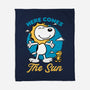 Beagle Summer Music-None-Fleece-Blanket-Studio Mootant