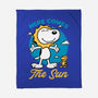 Beagle Summer Music-None-Fleece-Blanket-Studio Mootant