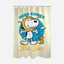Beagle Summer Music-None-Polyester-Shower Curtain-Studio Mootant