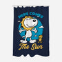 Beagle Summer Music-None-Polyester-Shower Curtain-Studio Mootant