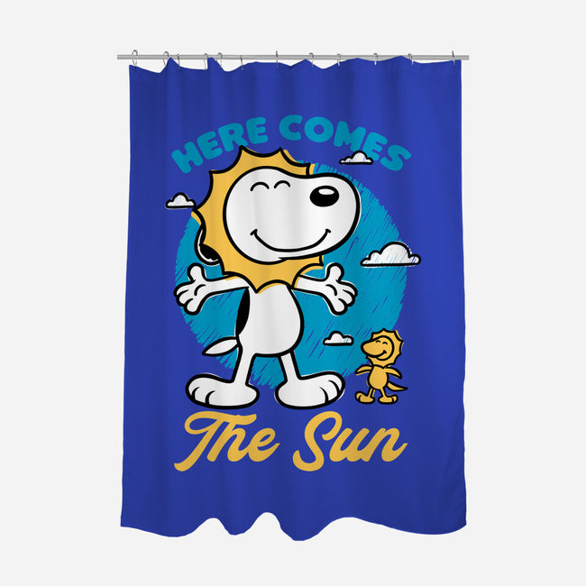 Beagle Summer Music-None-Polyester-Shower Curtain-Studio Mootant