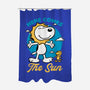 Beagle Summer Music-None-Polyester-Shower Curtain-Studio Mootant