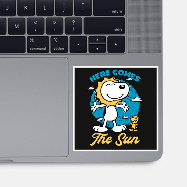 Beagle Summer Music-None-Glossy-Sticker-Studio Mootant