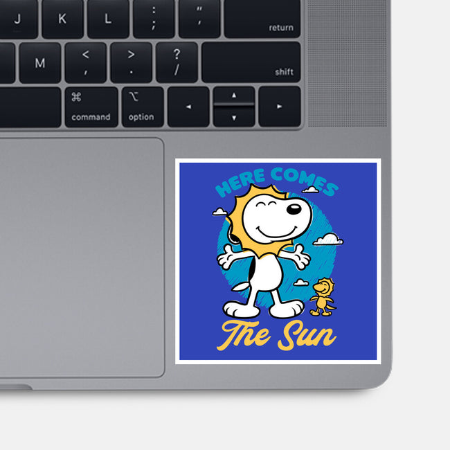 Beagle Summer Music-None-Glossy-Sticker-Studio Mootant