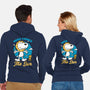 Beagle Summer Music-Unisex-Zip-Up-Sweatshirt-Studio Mootant