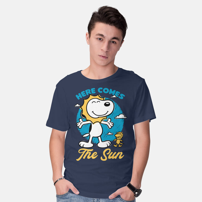 Beagle Summer Music-Mens-Basic-Tee-Studio Mootant