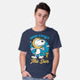 Beagle Summer Music-Mens-Basic-Tee-Studio Mootant