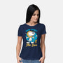 Beagle Summer Music-Womens-Basic-Tee-Studio Mootant
