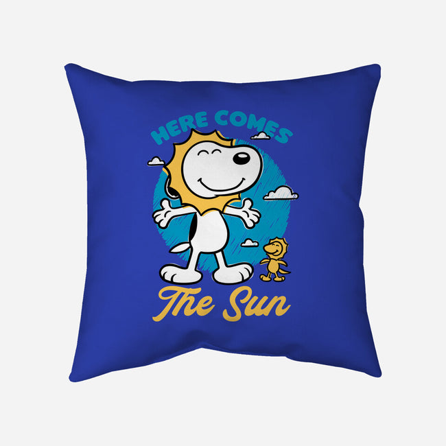 Beagle Summer Music-None-Removable Cover w Insert-Throw Pillow-Studio Mootant